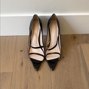Black Patent Leather Heels, Size 41 Woman’s, New
